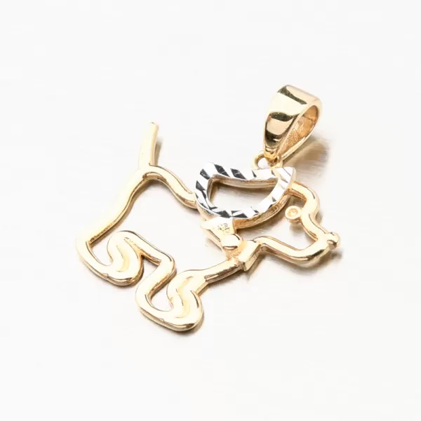 Zlatý prívesok pes 13R-414