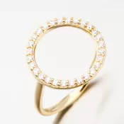 Elegantný prsteň DZF3781-ZL-ZIR