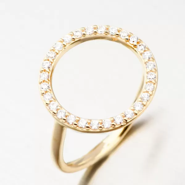 Elegantný prsteň DZF3781-ZL-ZIR