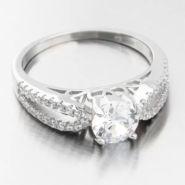 Dva strieborné prstene so zirkónmi GST-11514