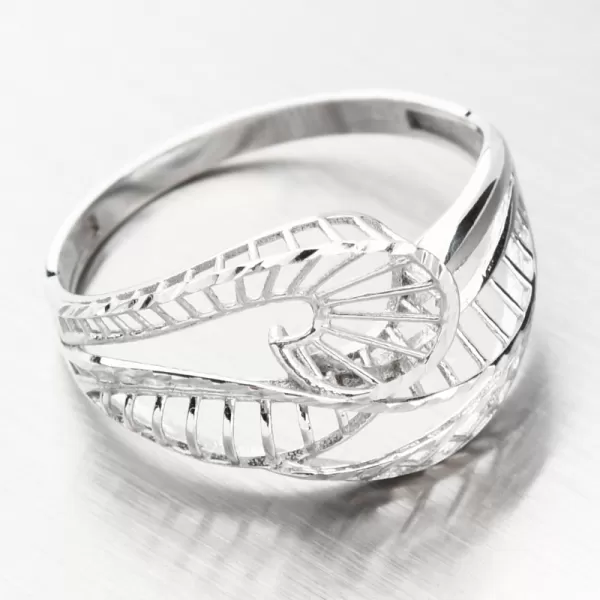 Dámsky prsteň biele zlato 585 11R-343