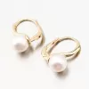 Zlaté náušnice s perlou 663P-120001