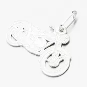 Strieborný prívesok motorka PAMŠ-132229-Ag