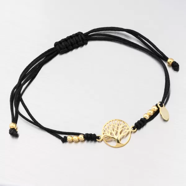 Strieborný strun náramku Strom života BST-14537-G