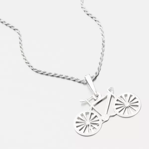 Strieborný prívesok bicykel PAMŠ-130388-Ag