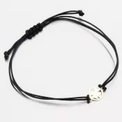 Black String Bracelet s príveskom LT14-010-ZL