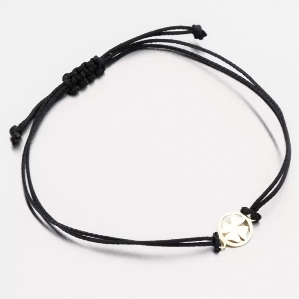 Black String Bracelet s príveskom LT14-010-ZL