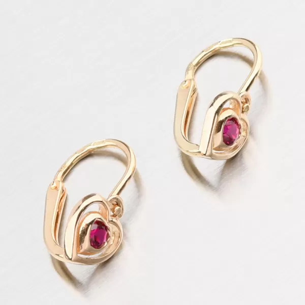 Zlaté náušnice so zirkónmi 52DN-2752zč