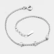 Dámsky náramok biele zlato 585 zirkón DZF5740-B-ZIR