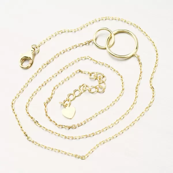 Strieborný pozlátený náhrdelník PKL-5016