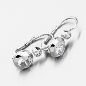 Náušnice v bielom zlate 688P-120076