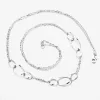 Náhrdelník z bieleho zlata s krúžkami 15R-037