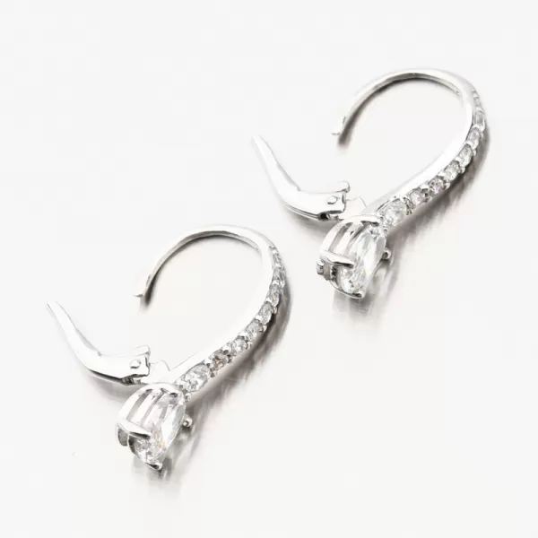 Náušnice z bieleho zlata 668P-120414