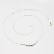 Dámsky náhrdelník žlté zlato 585 zirkón DZF4157-ZL-ZIR