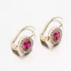 Zlaté náušnice s Ruby 683p-120055-ZL-CER
