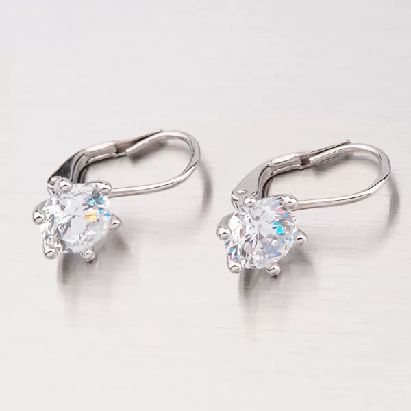 Náušnice z bieleho zlata GZ2484B