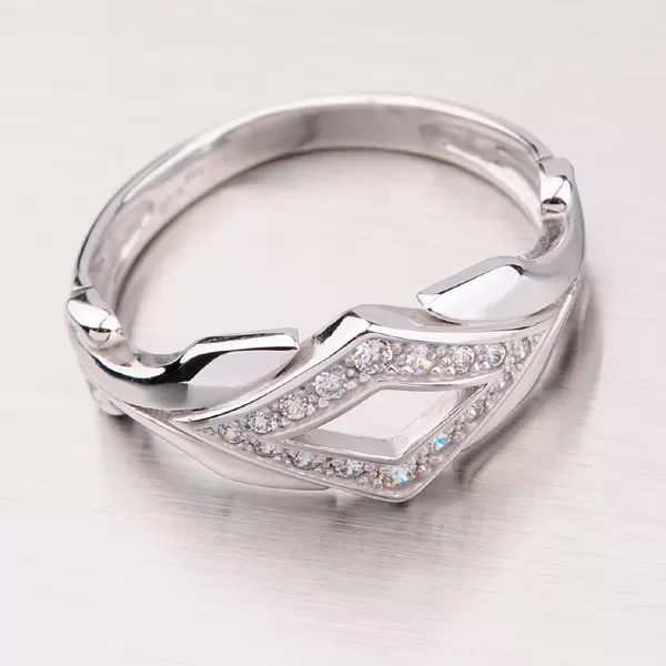 Prsteň z bieleho zlata GZ2145B