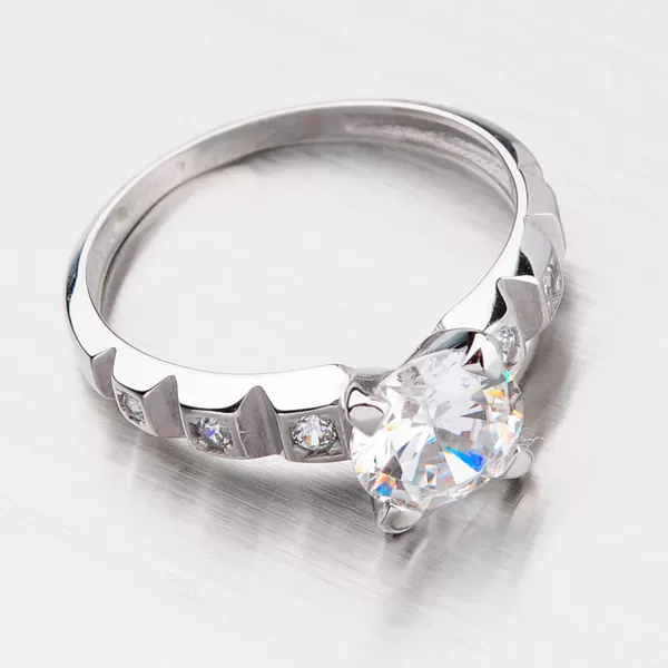 Prsteň so zirkónmi GZ2490B