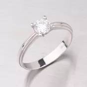 Prsteň z bieleho zlata GZ1587B