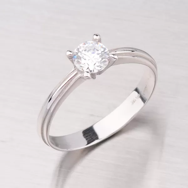 Prsteň z bieleho zlata GZ1587B