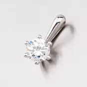 Prívesok z bieleho zlata so zirkónom GZ2488B