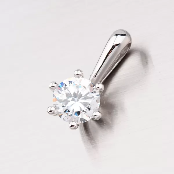 Prívesok z bieleho zlata so zirkónom GZ2488B