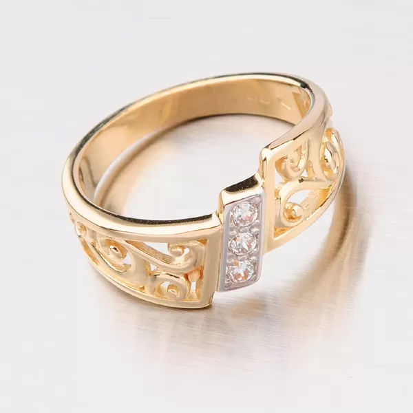 Prsteň zo žltého zlata GZ2374