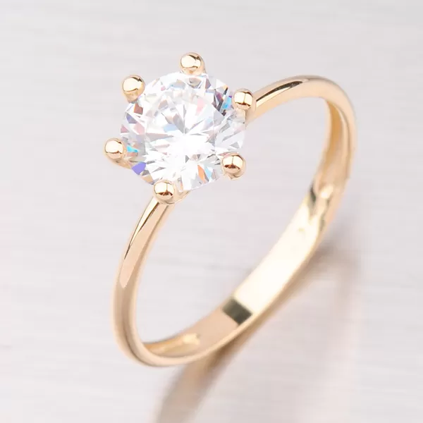 Náušnice zlatej korunky so zirkónmi GZ2484