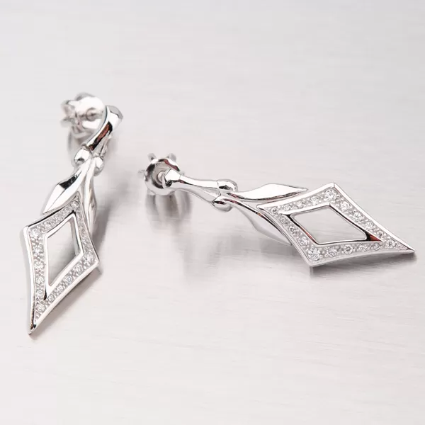 Náušnice z bieleho zlata GZ2142B