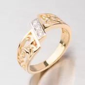 Prsteň zo žltého zlata GZ2374