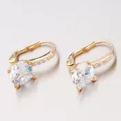 Zlaté náušnice so zirkónmi GZ2419