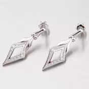 Náušnice z bieleho zlata GZ2142B