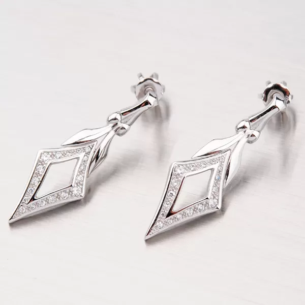 Náušnice z bieleho zlata GZ2142B