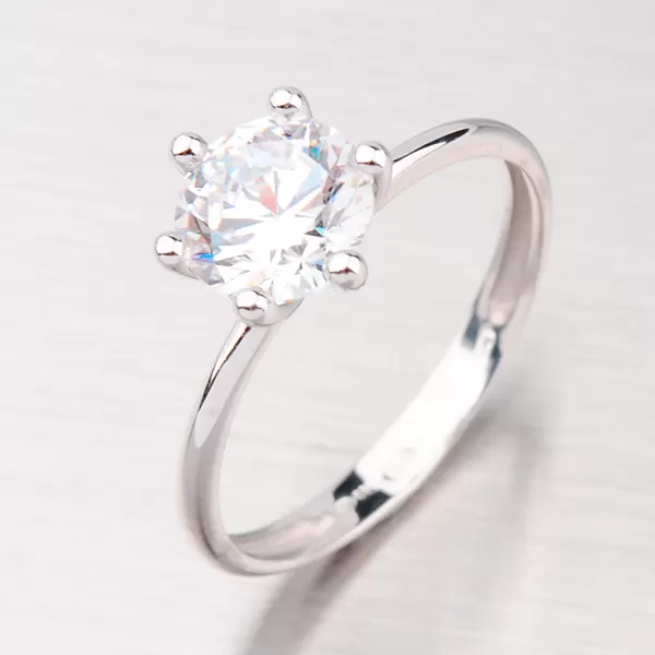 Prívesok z bieleho zlata so zirkónom GZ2488B