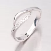 Prsteň z bieleho zlata GZ2346B