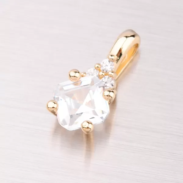 Náušnice zo žltého zlata so zirkónmi GZ2300