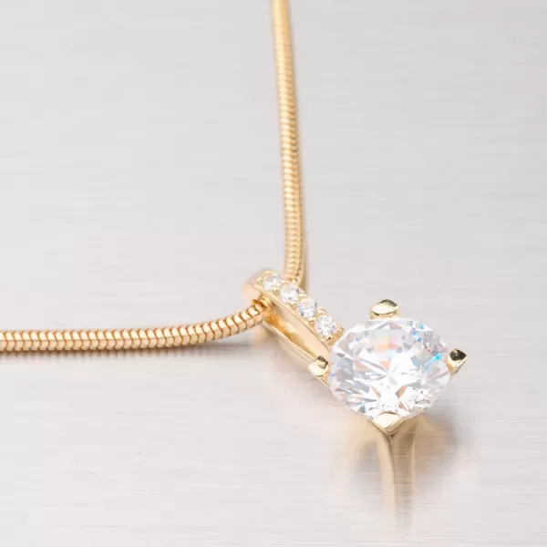 Zlaté náušnice so zirkónmi GZ2419