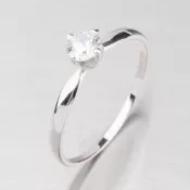 Prsteň z bieleho zlata GZ2365B