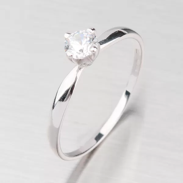 Prsteň z bieleho zlata GZ2365B