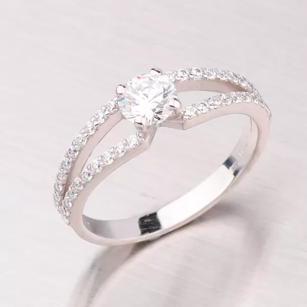 Zlatý prsteň so zirkónmi GZ2358B