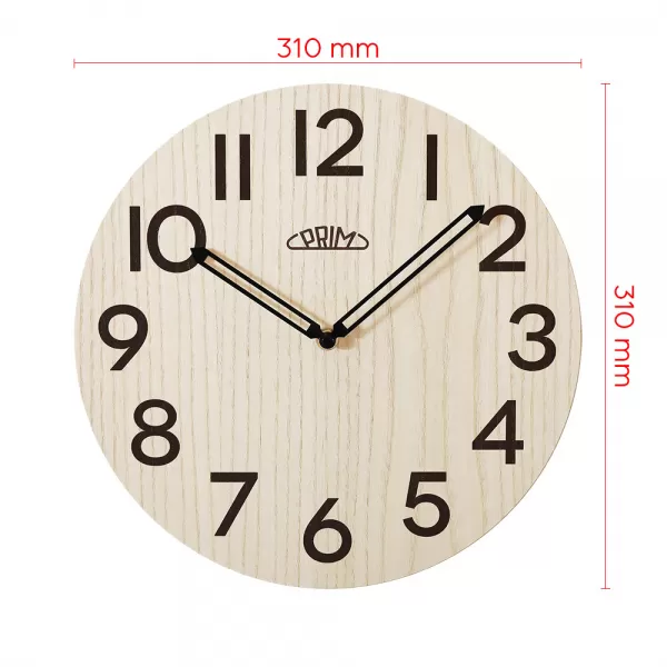 Nástenné hodiny PRIM Genuine Veneer - A E07P.4245.5350