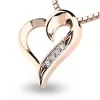 Zlatý prívesok srdca z ružového zlata 10873-CV-ZIR