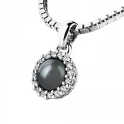 Prívesok s čiernou perlou 10931-B-FW-Black-ZIR