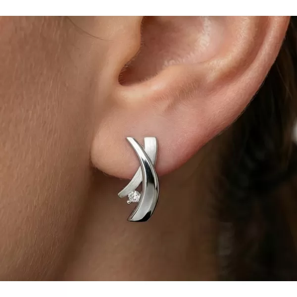 Náušnice s diamantmi 10854-B-DIA