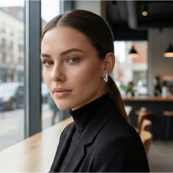 Náušnice s diamantmi 10854-B-DIA