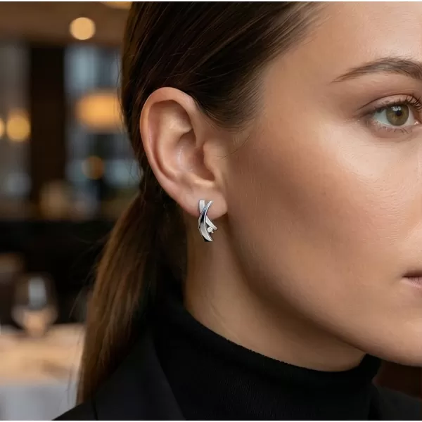 Náušnice s diamantmi 10854-B-DIA