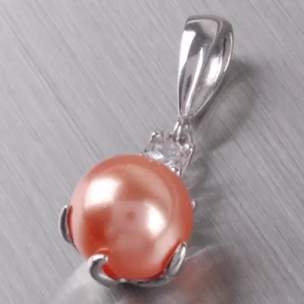 Strieborný prsteň s perlou a zirkónmi 6T1190L