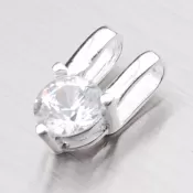 Strieborný prívesok so zirkónom 54025