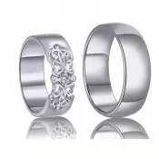 Strieborné snubné prstene SP-7044