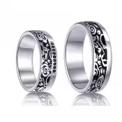 Strieborné snubné prstene SP-7043